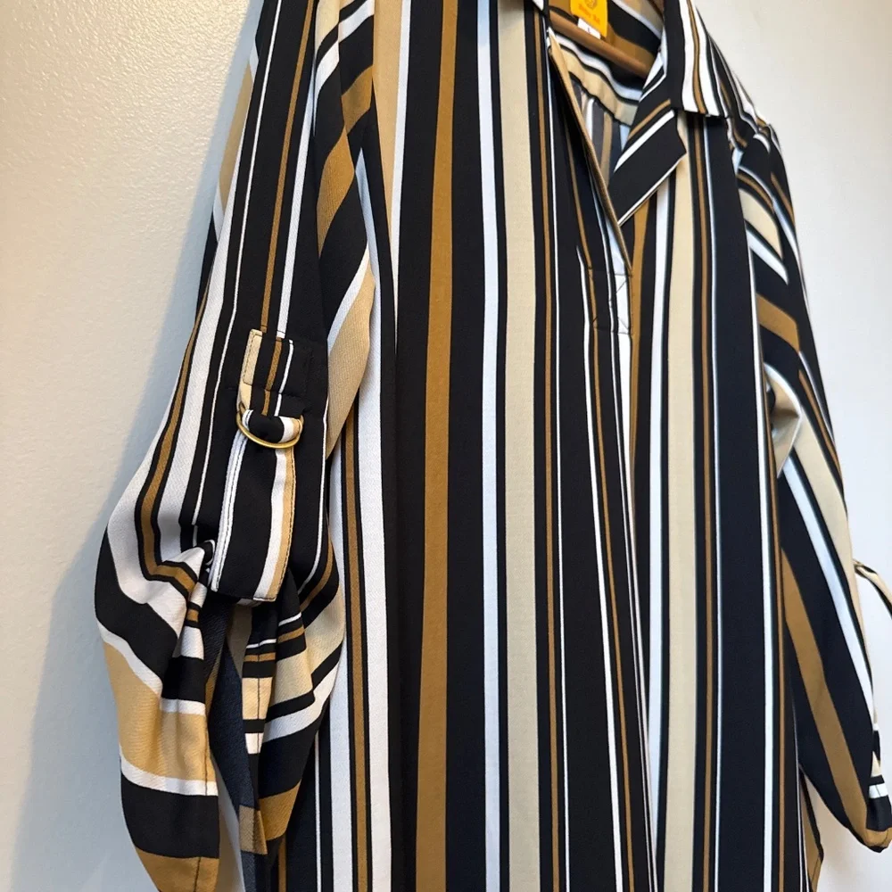 Ruby Rd pull over striped blouse - Picture 3 of 6